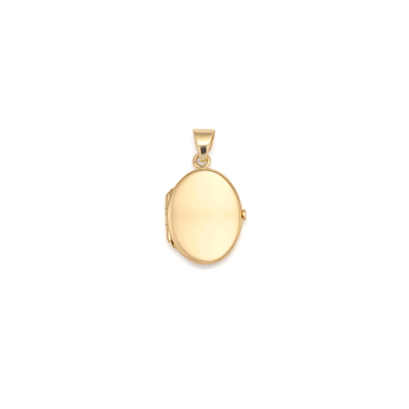 Gold oval locket store