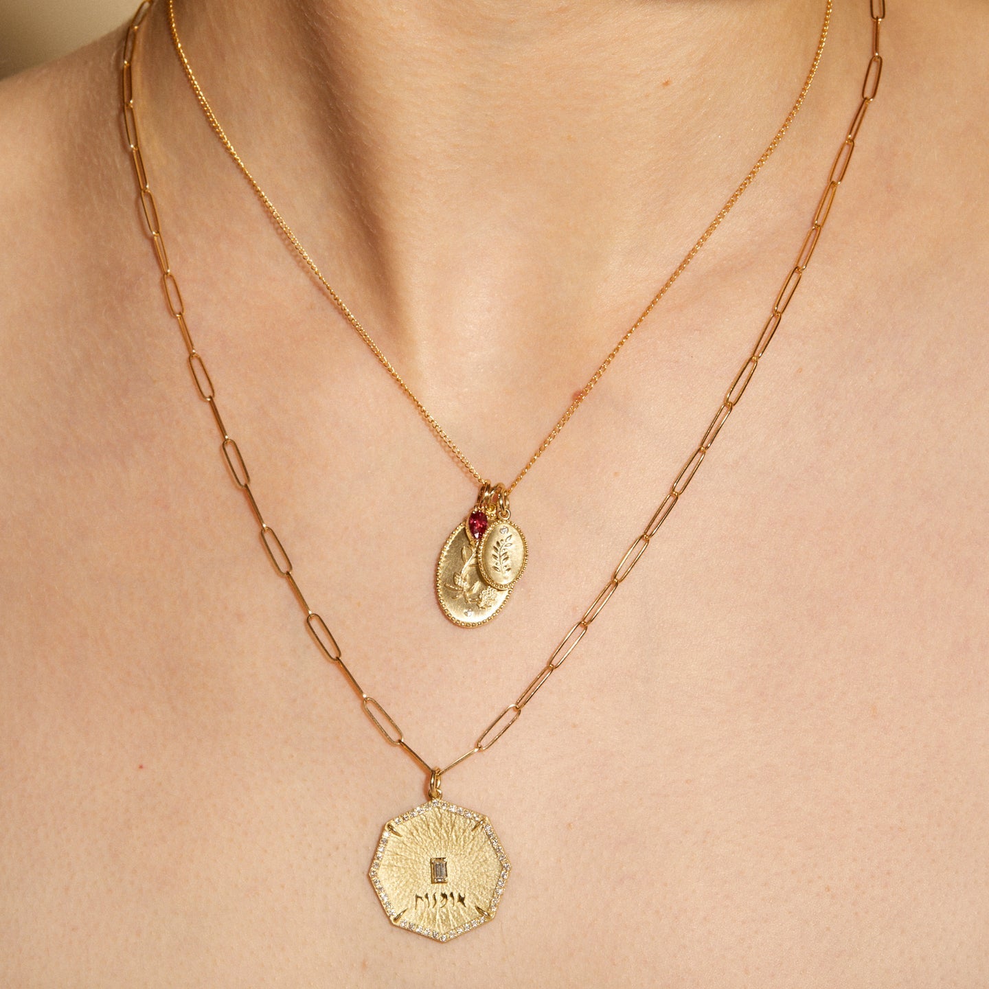 Olive Branch Traveler s Token Charm 10k