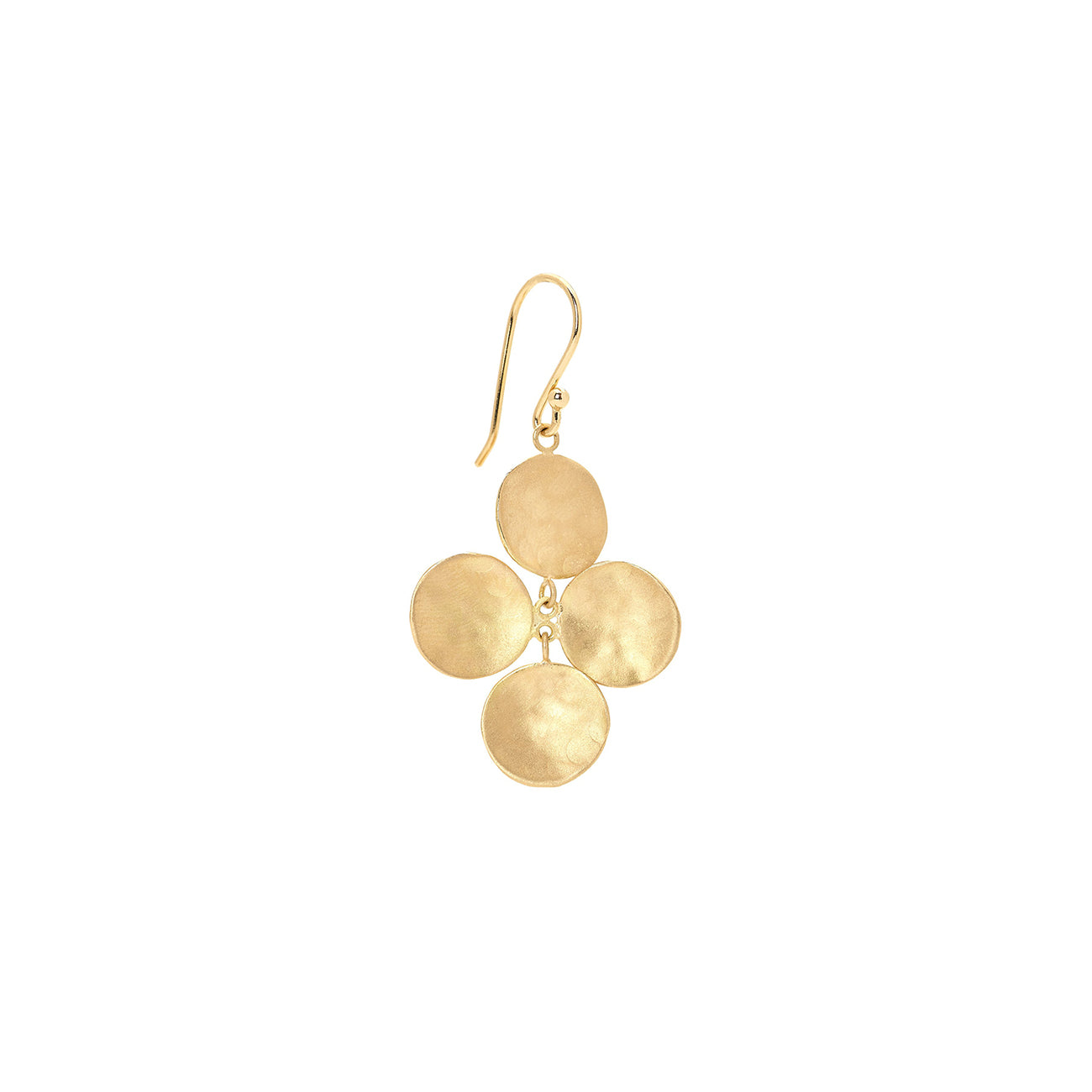 Hammered disk earrings clearance