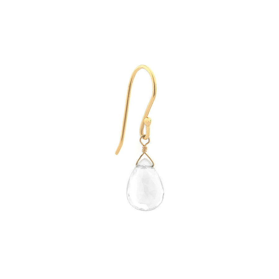 White Topaz Drop Earrings