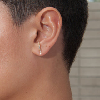 Diamond Forme Suspender Earrings