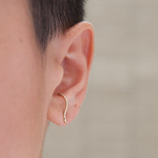 Diamond Forme Suspender Earrings