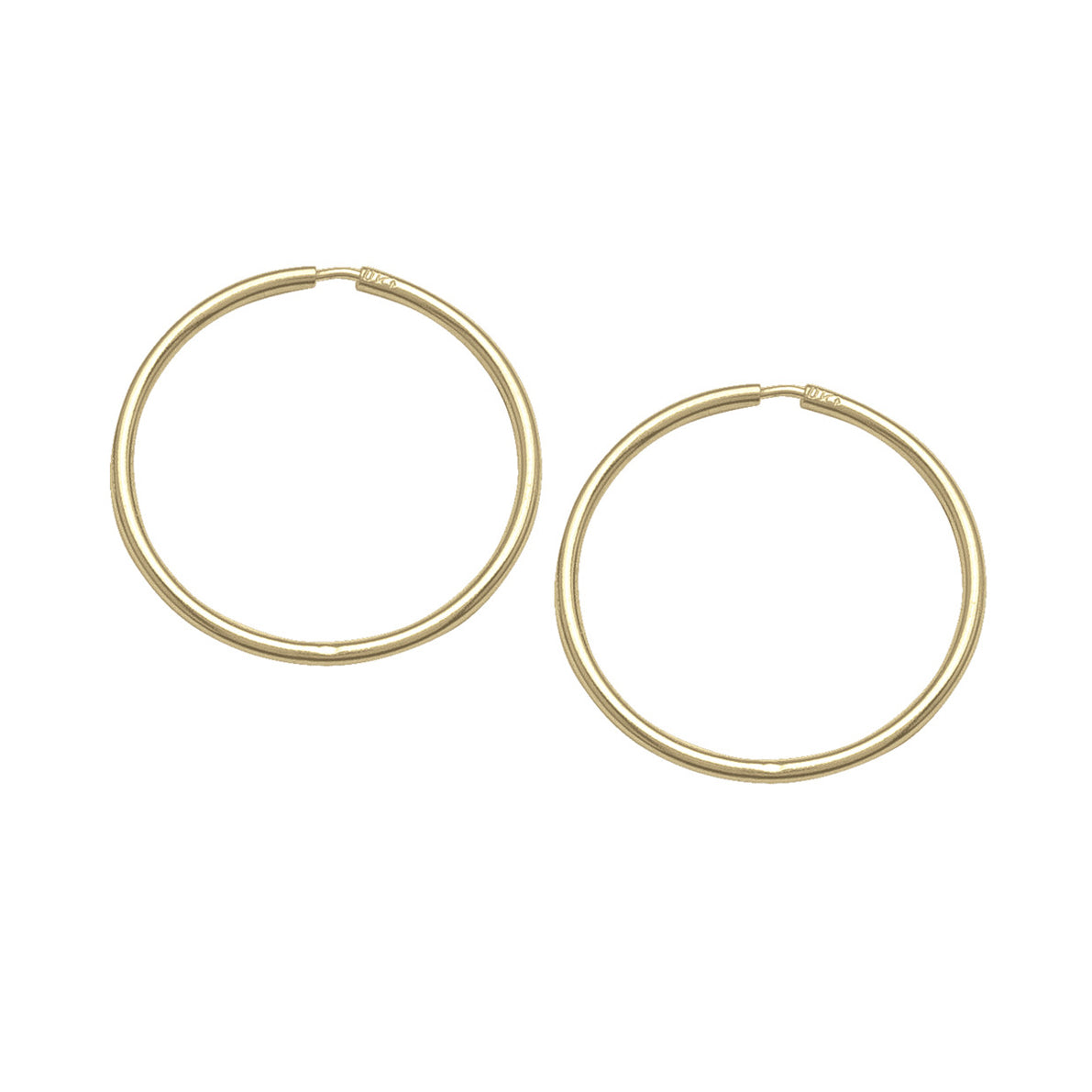 Fine hot sale gold hoops