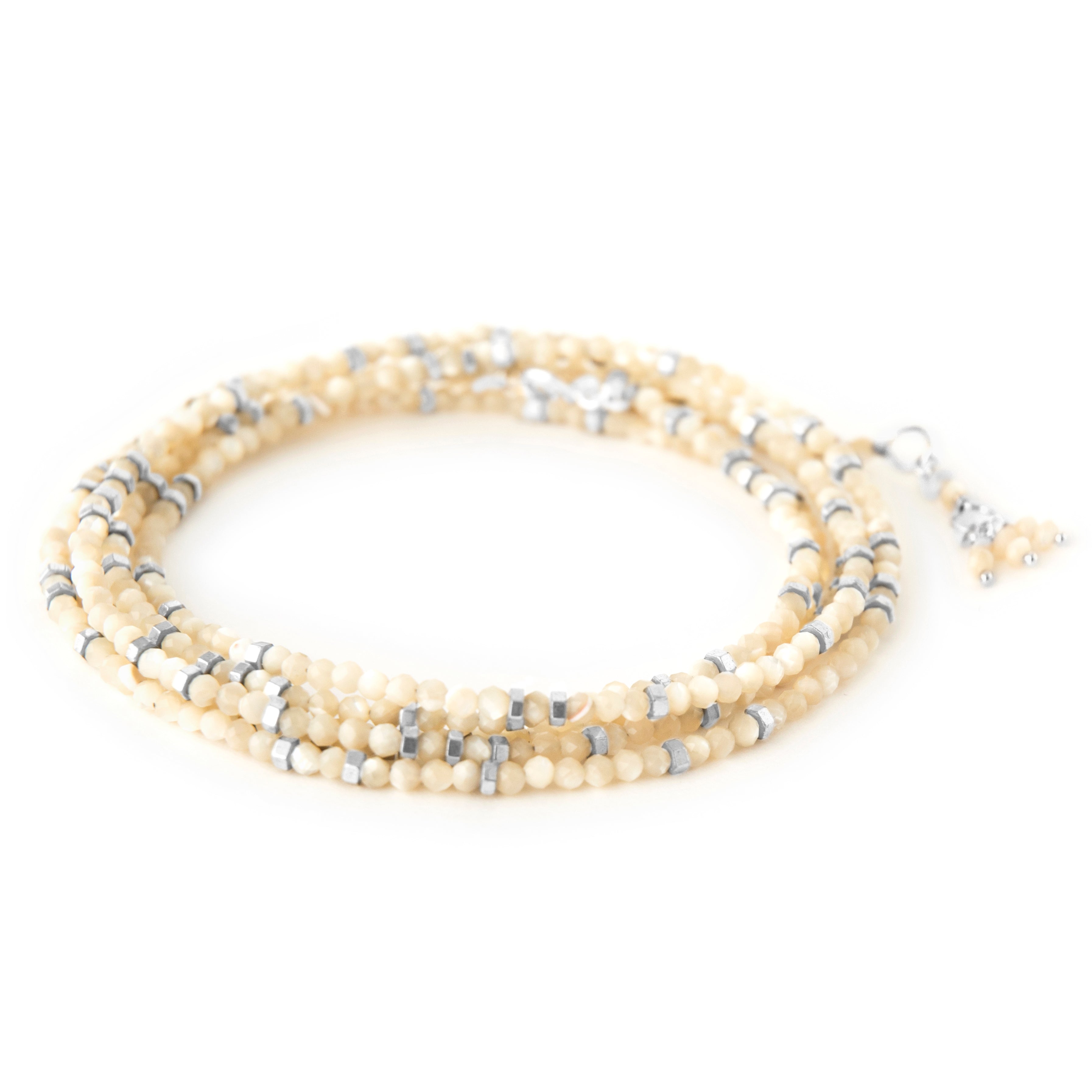 Pearl on sale wrap bracelet