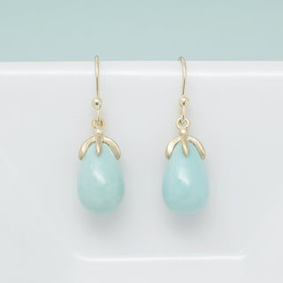 Teardrop Turquoise Earrings - Anne Sportun Fine Jewellery