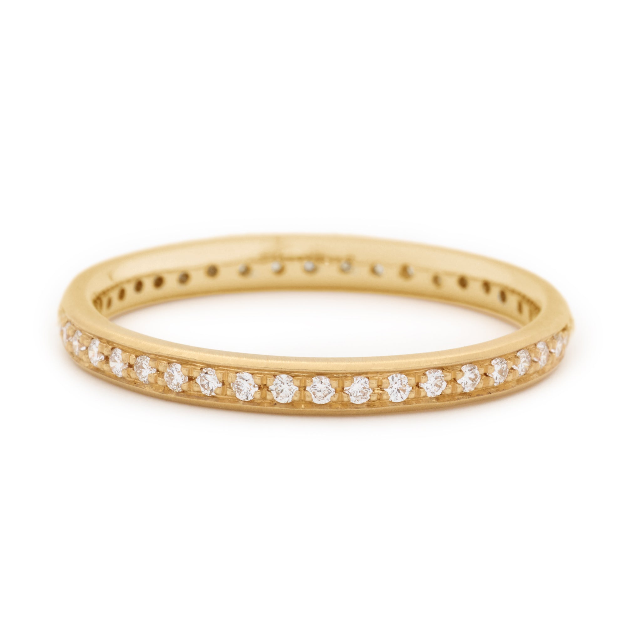 Single Row Diamond Pave Band – Anne Sportun Fine Jewellery